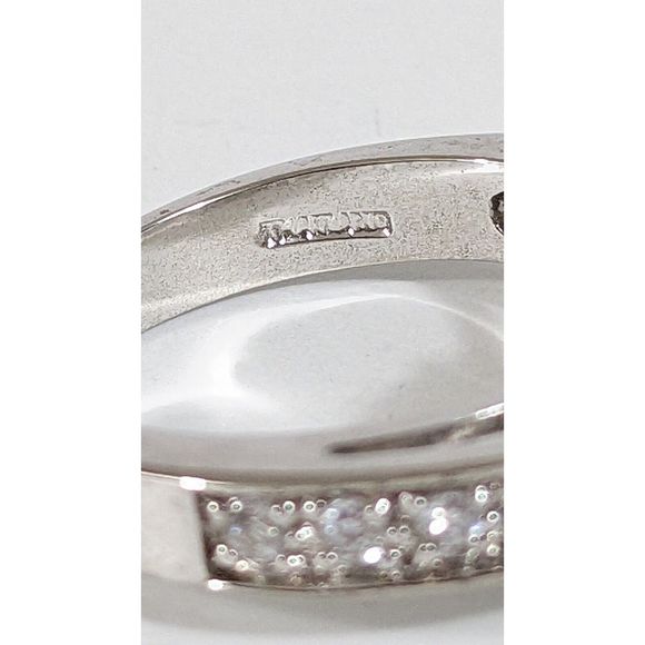 Size 7 - Green Stone 925 Sterling Silver Uncas Signed Cocktail Ring - Picture 7 of 11